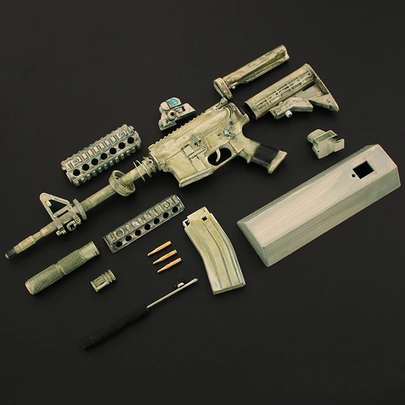 1: 3 Detachable Gun Model AR15 Ghost 19 Alloy Pendant Collection Toy Cannot Launch
