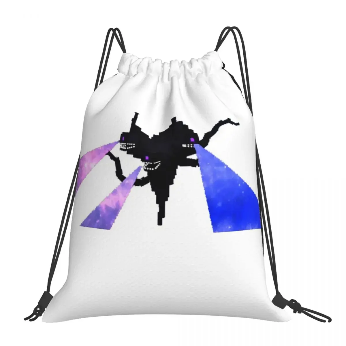 Galaxy Wither Storm Backpacks Fashion Portable Drawstring Bags Drawstring Bundle Pocket Sundries Bag BookBag Man Woman School