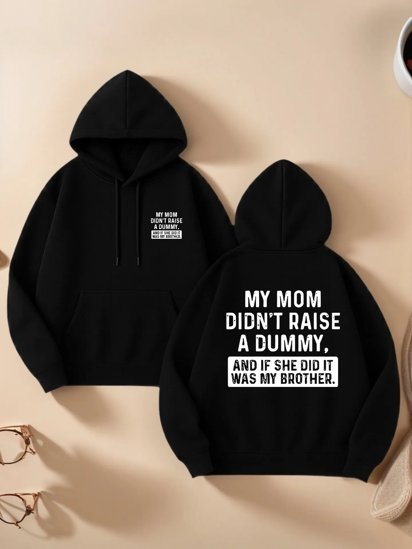 

Женская толстовка с рисунком, буквенный принт, повседневный эстетичный дизайн, мягкая ткань, повседневная повседневная одежда, для молодых мужчин