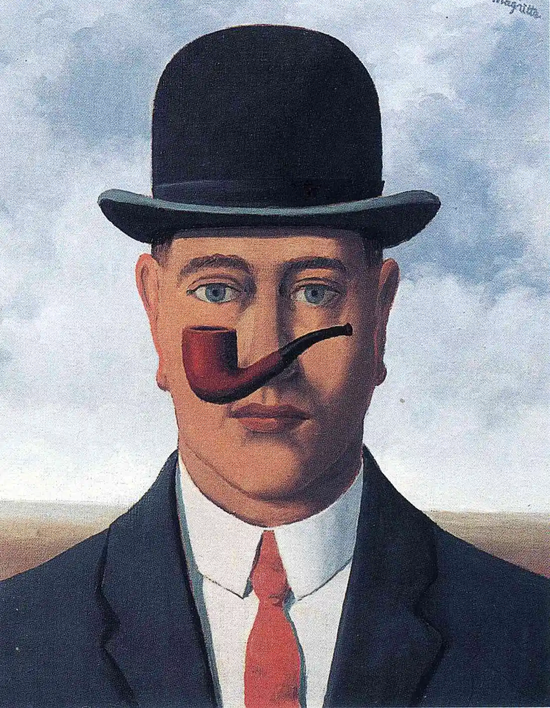 100% Handpainted Famous Oil Painting Reproduction on Linen Canvas Wall Art Decor, Good Faith 1965 By Rene Magritte High quality