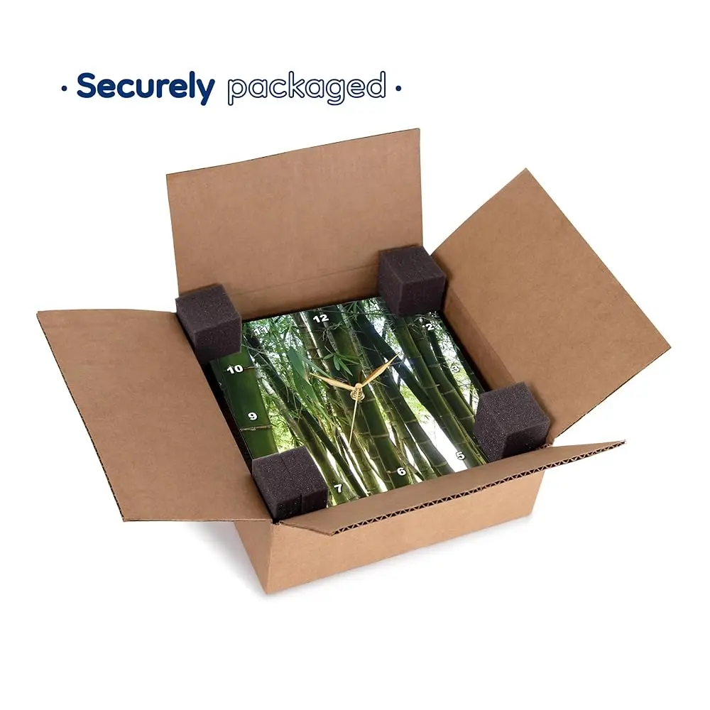 Jam Dinding Dekat Bambu, 10 Inci (Dpp_18608_1)