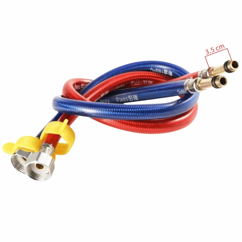 Plastic-Coated Faucet Water Inlet Pipe Explosion Proof Hot Cold Tube Hot Cold Water Pipe 60cm Corrosion Resistant