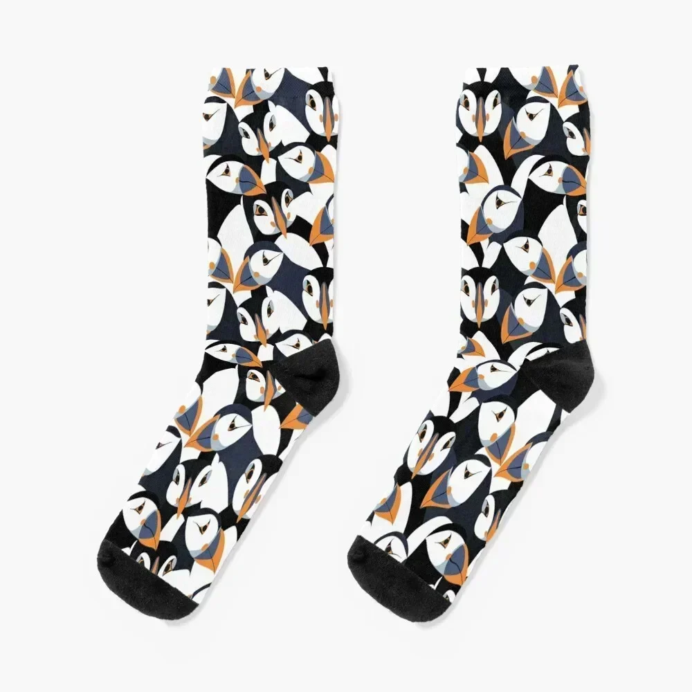 Puffins with orange beaks Socks soccer anti-slip christmas stocking gifts anime Men's Socks Luxury Women's