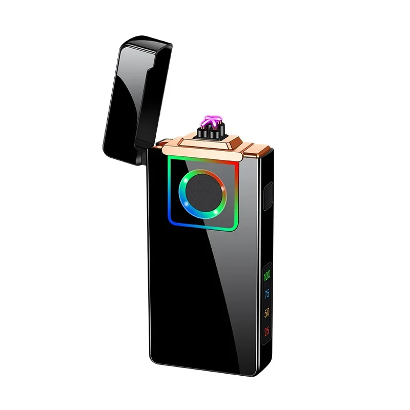 High-end true fingerprint private lighter Type-C fast charging smart chip is only available to the owner