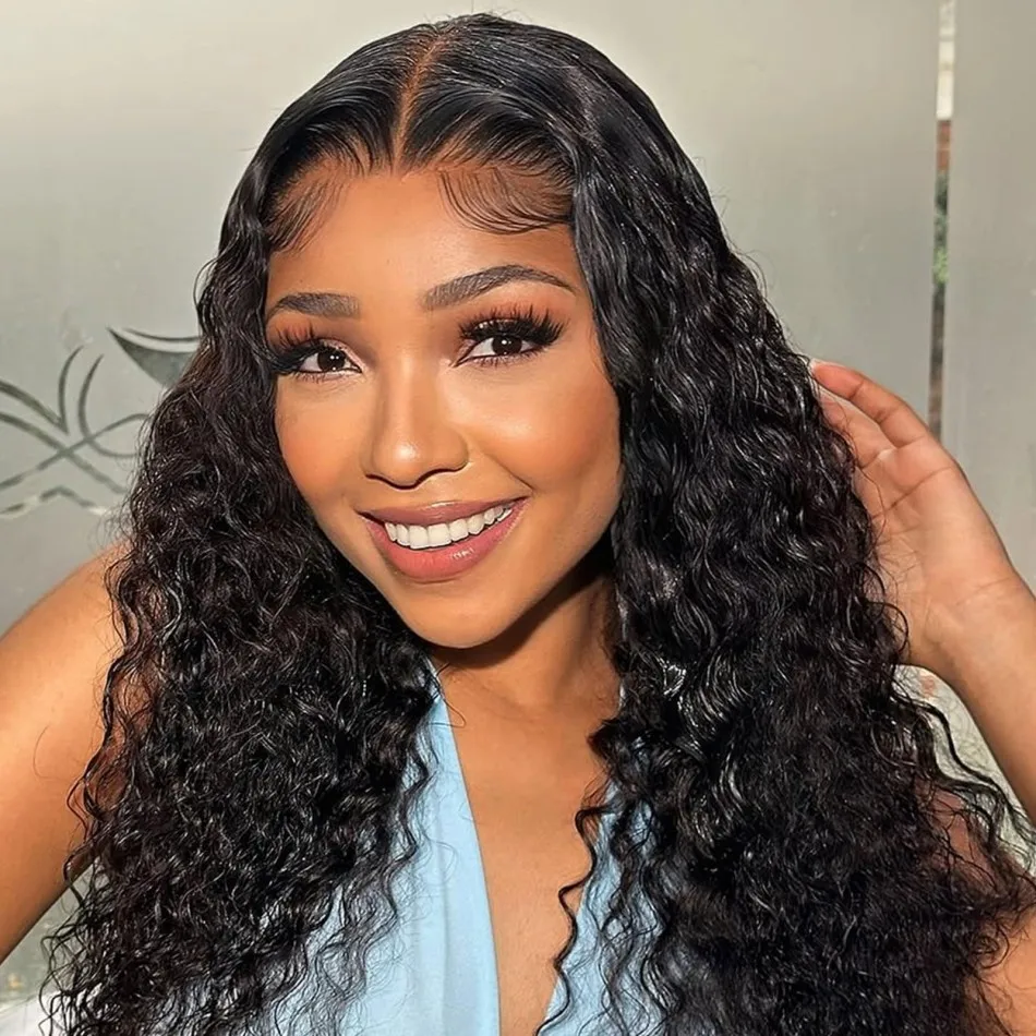 بوب شعر مستعار موجة عميقة 13X6 Hd الدانتيل الجبهة باروكة من شعر طبيعي 220 الكثافة 100% شعر الإنسان للنساء قبل قطعها خصلات الشعر المستعار البرازيلي 16 بوصة #2