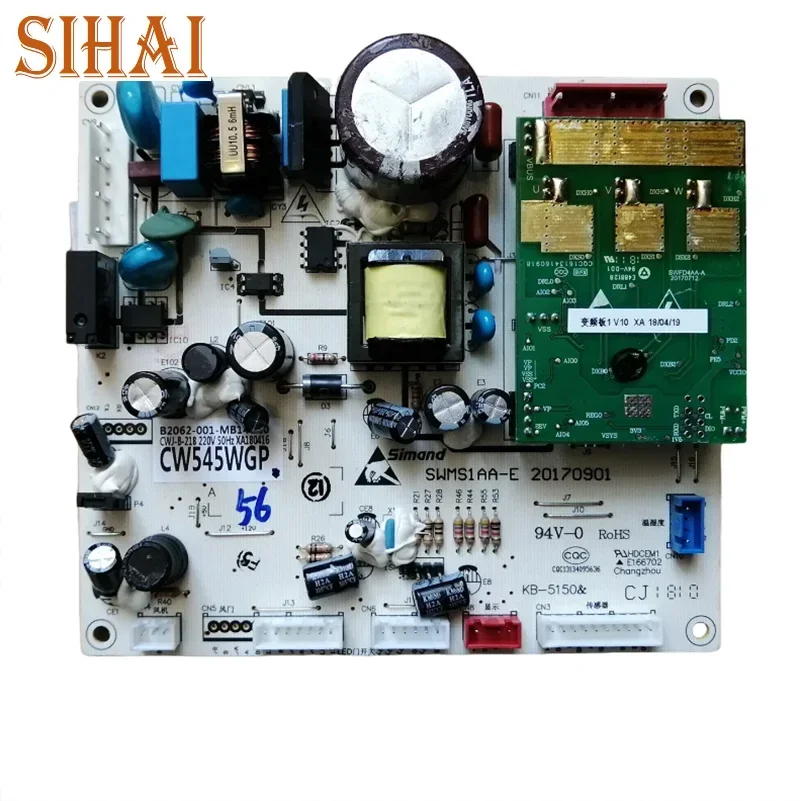 

Используется для компьютерной платы холодильника Skyworth B2062-001-MB14 owersupply, плата переменной частоты, основная плата управления CW545WGP