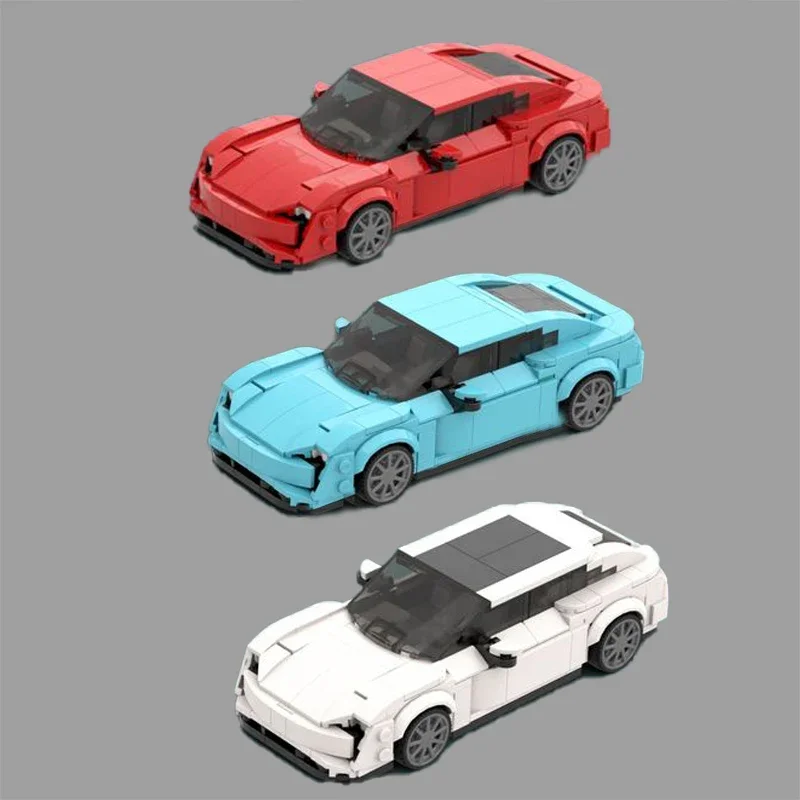 Champion Speed Cars Sets Moc Building Blocks Three Forms City Car Model Technology Bricks DIY Assembly Construction Toy Gifts