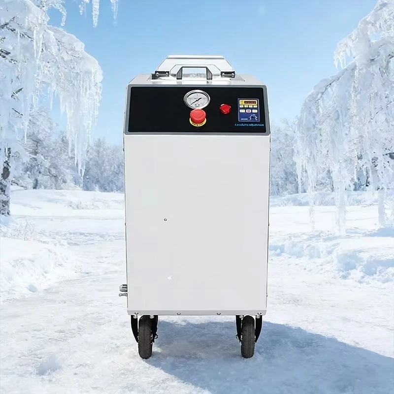 Portable Dry Ice Blasting Cleaning Machine Auto Engine Carbon Deposit Remover CO2 Dry Ice Blaster for Car Detailing Workshop
