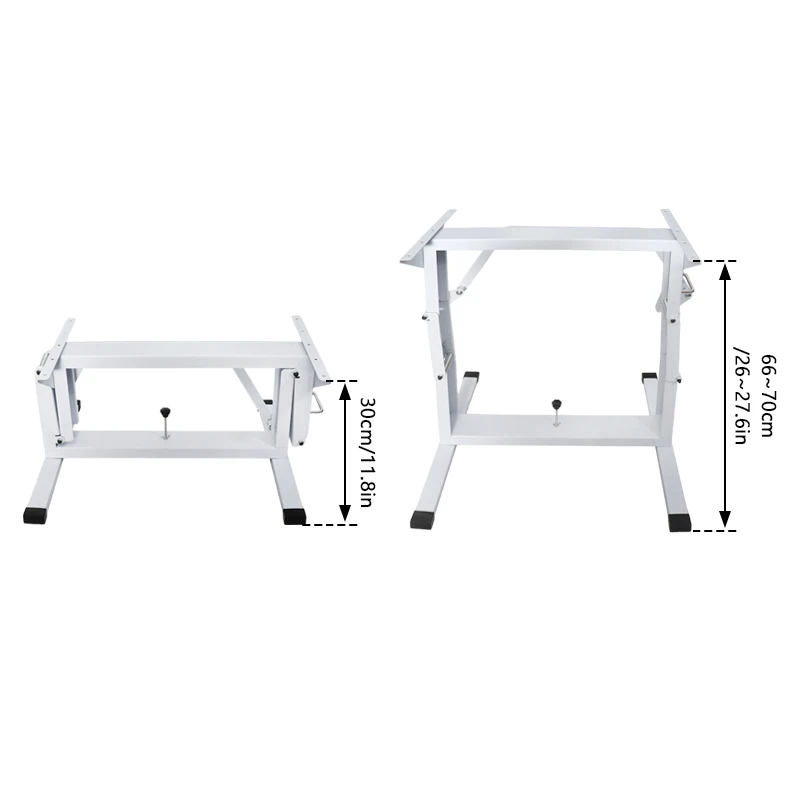 Suporte de mesa dobrável ajustável para rv e estrutura de cama com base de alumínio durável para barco campista uso ao ar livre entrega local rápida