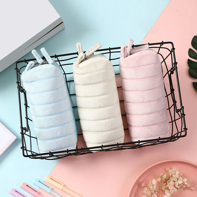 Kawaii plush pencil case Creative stationery Home storage bag pencil pouch pens cute pencil cases for girls School supplies