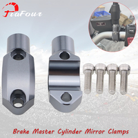 For THRUXTON R STREET TWIN BONNEVILLE T120 T100 BOBBER Handlebar Brake Master Cylinder Mirror Clamps Positive Wire M10*1.25mm