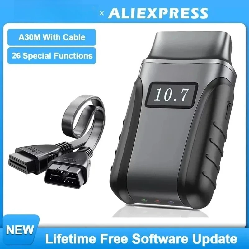 Newest  Anyscan A30M Lifetime Free Update ALL System Car Diagnostic Tools 26 Resets Bi-directional CANFD Auto OBD2 Scanner
