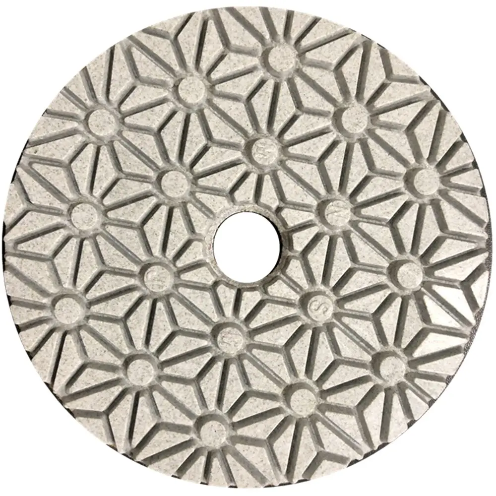 3PC 4 Inch 100mm Dry/Wet Diamond 3 Step Polishing Pads Granite Concrete Marble Polishing Use Grinding Discs Set Power Tools