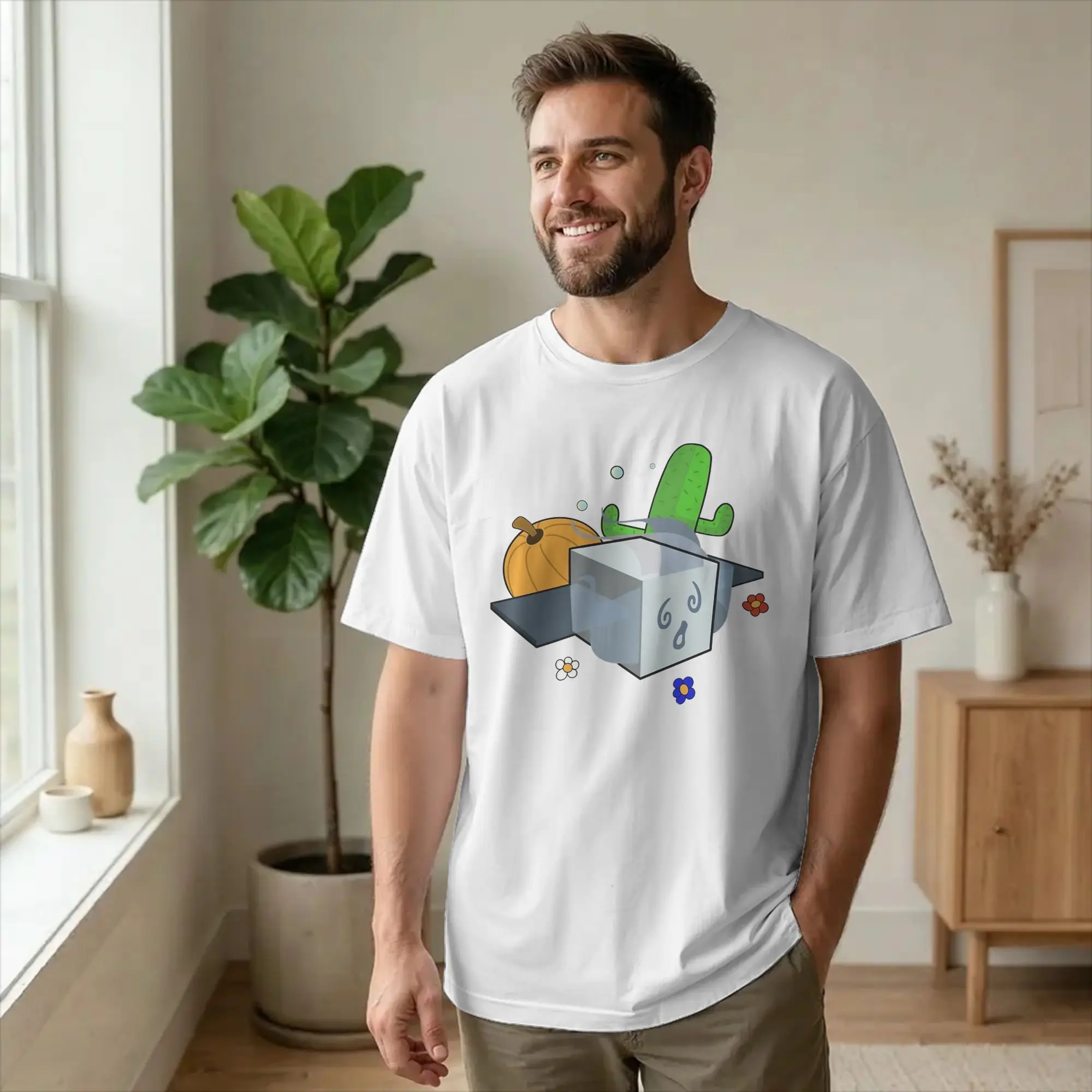 Men T-Shirt Bee Swarm Simulator Collection BSS Vintage Pure Cotton Tees Short Sleeve Game T Shirts Crew Neck Clothes Summer