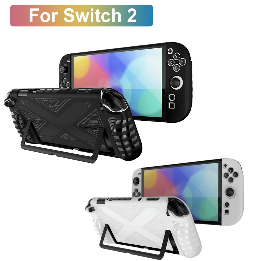 

Чехол из ТПУ для консоли Nintendo Switch 2, эргономичная ручка, противоударный защитный чехол, игровые аксессуары с защитой от царапин