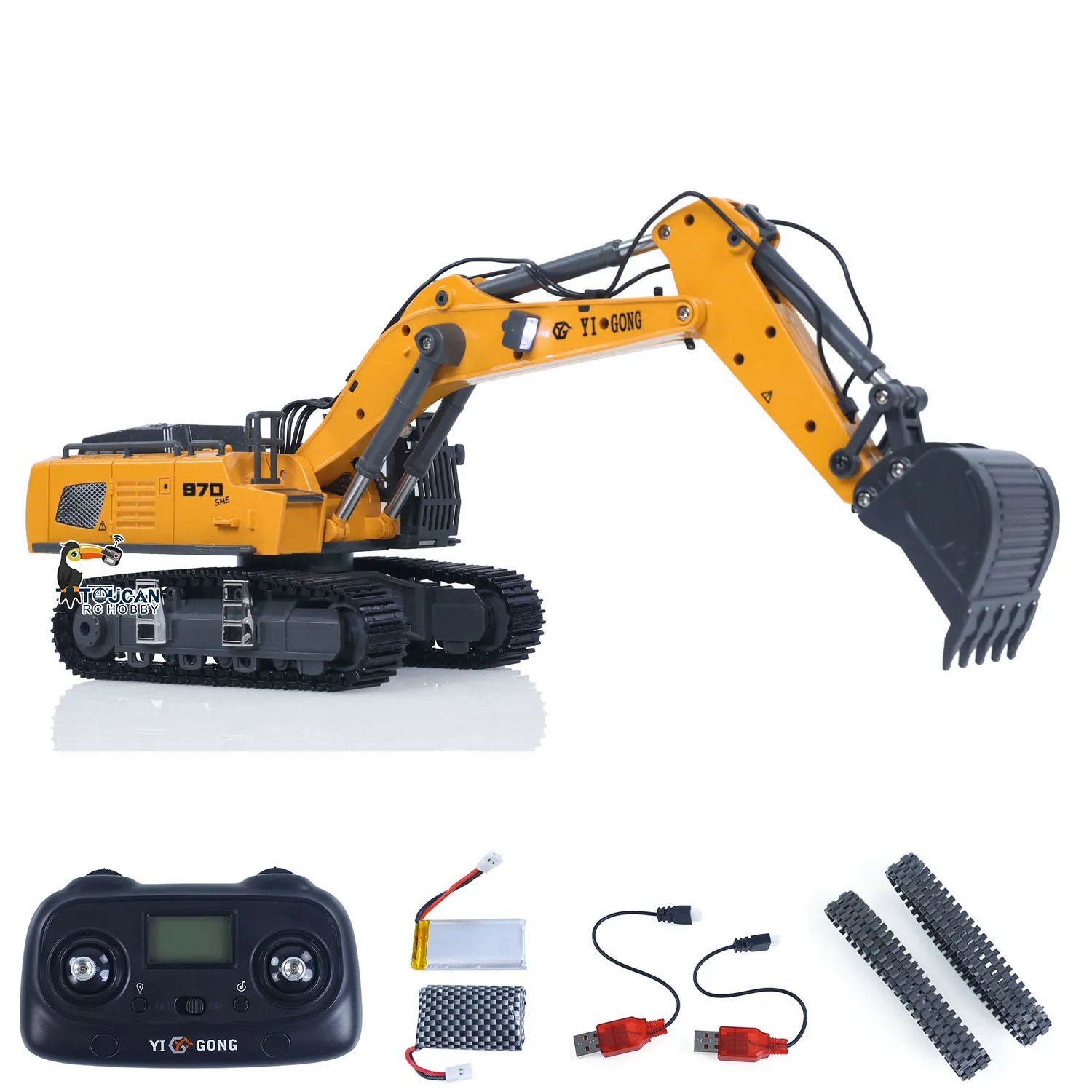 Nouveau Mini 1/50 coupe 970 RC pelle télécommande pelle camion véhicule voitures modèle passe-temps jouets pour adulte