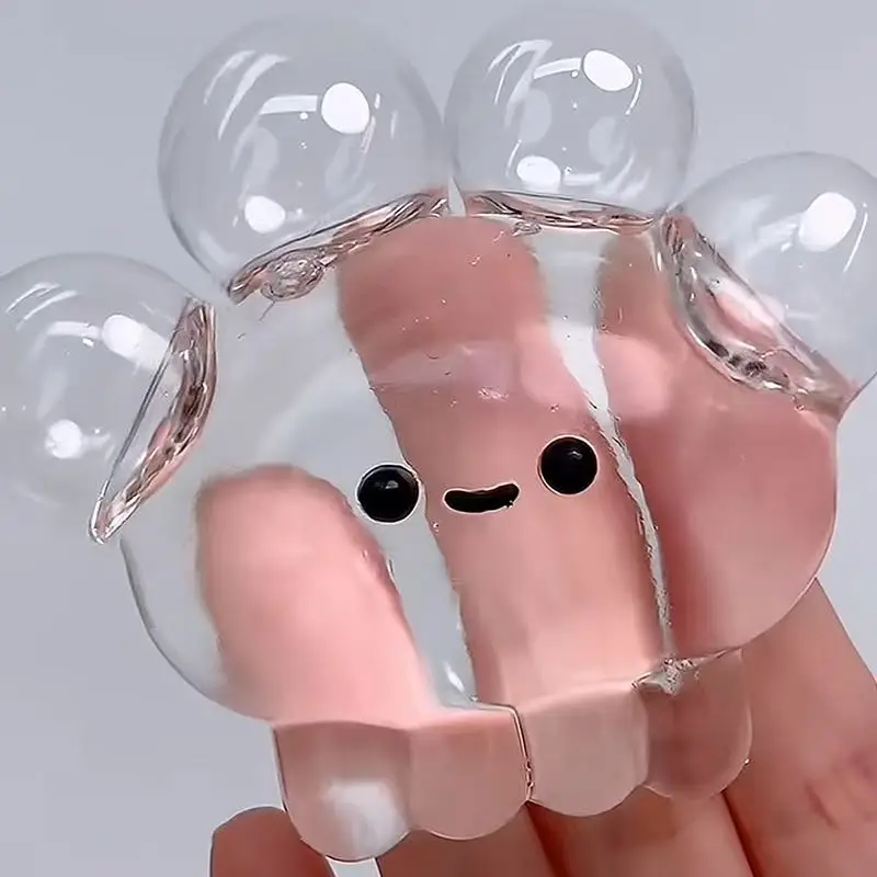 شفافة اسفنجي فقاعة البوب قنديل البحر الإجهاد الكرة الأخطبوط بوبر الإجهاد الإغاثة الحسية تململ لعبة Mochi ASMR متعة هدية حفلة
