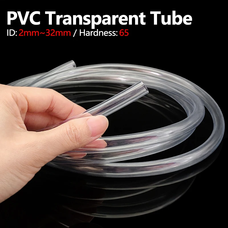 

1M/3M PVC Soft Hose ID2 3 4 5 6 8 7 10 12 14 16 18 20 25 32mm Odorless Plastic Transparent High Quality Water Pump Flexible Tube