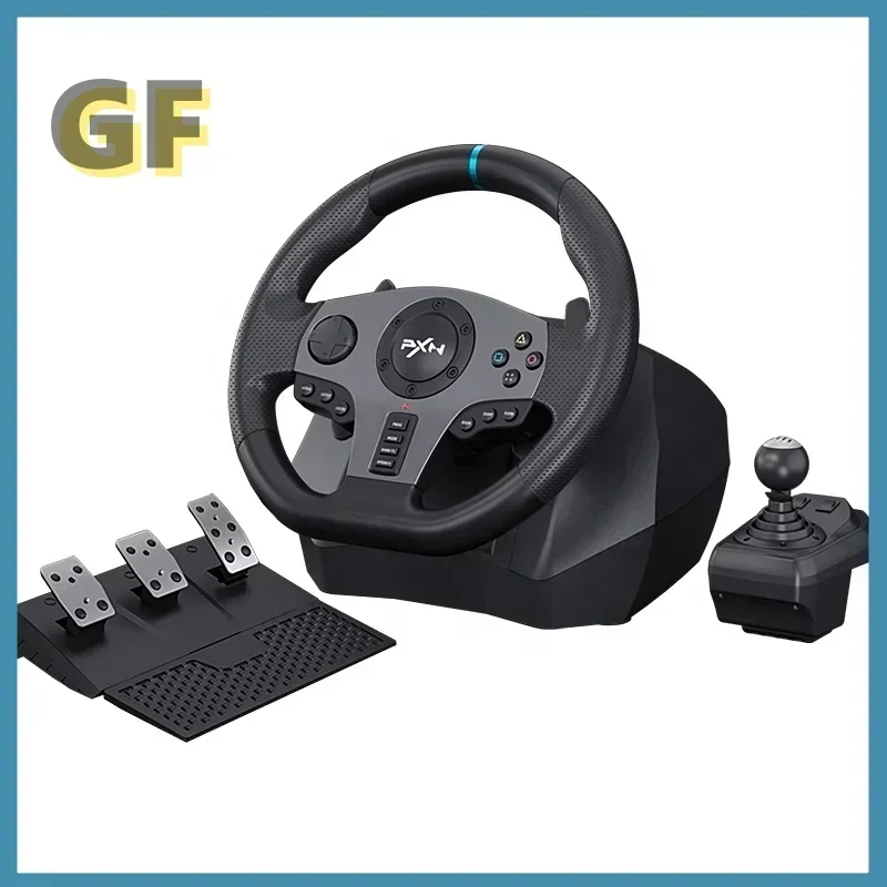 PXN V9 Car Game Controller Racing Wheel Driving Force 900 Degree Gaming Steering Wheel For PC PS4