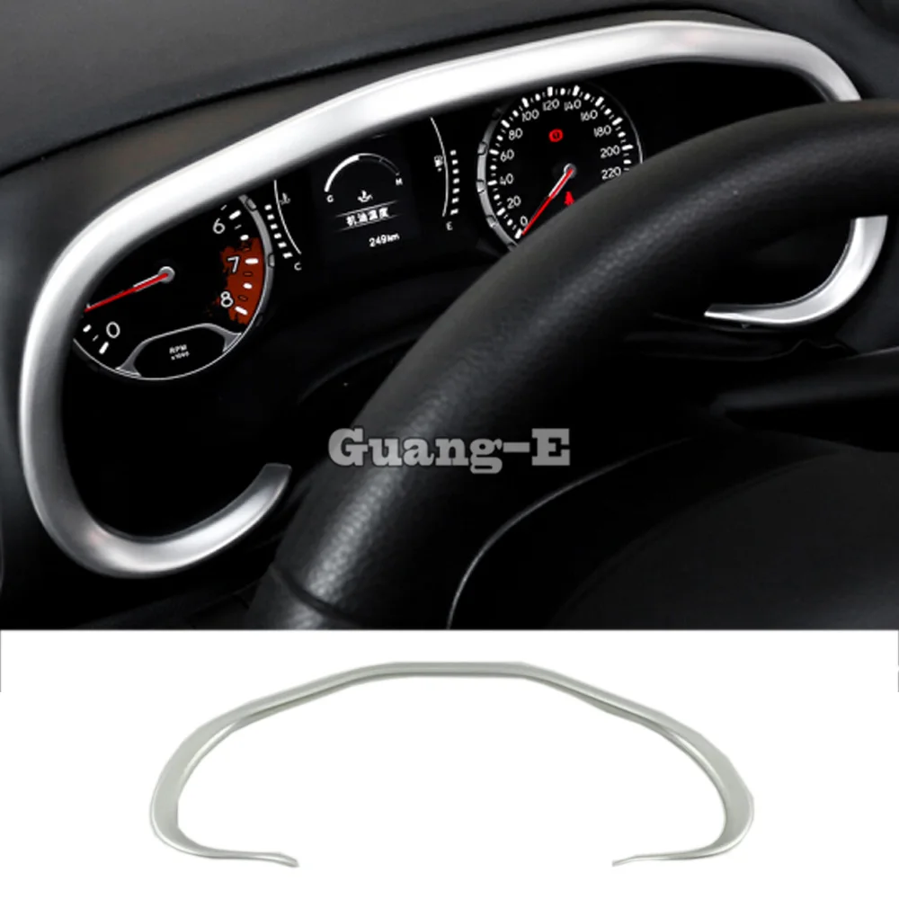 

Для Jeep Renegade 2017 2018 2019 2020 корпус ABS матовый декоративный детектор приборной панели измеритель приборной панели датчик рамка лампы вытяжки