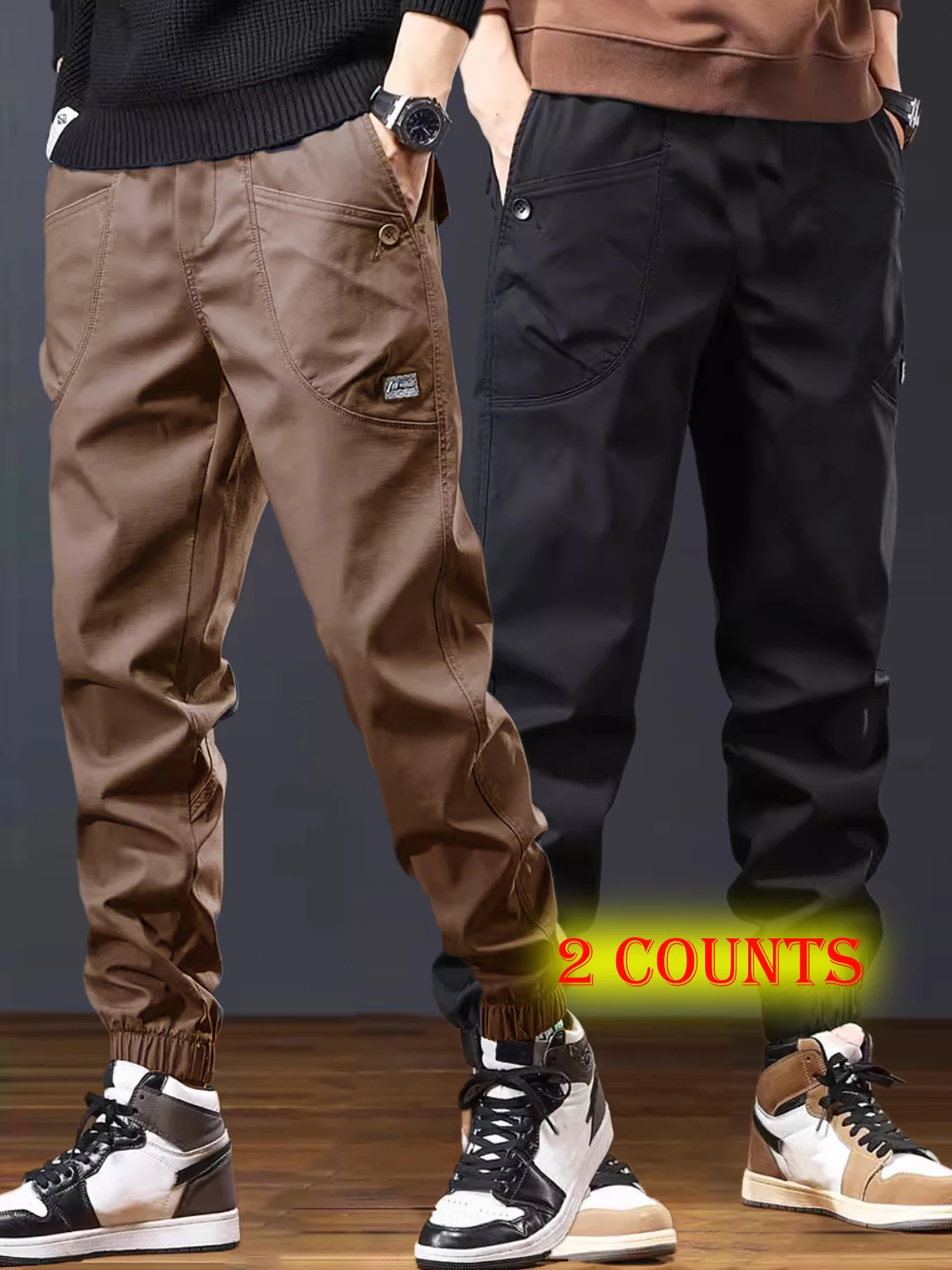 

Casual and stylish thin work pants for men, summer loose casual paratrooper pants for men, sports quick drying assault pants