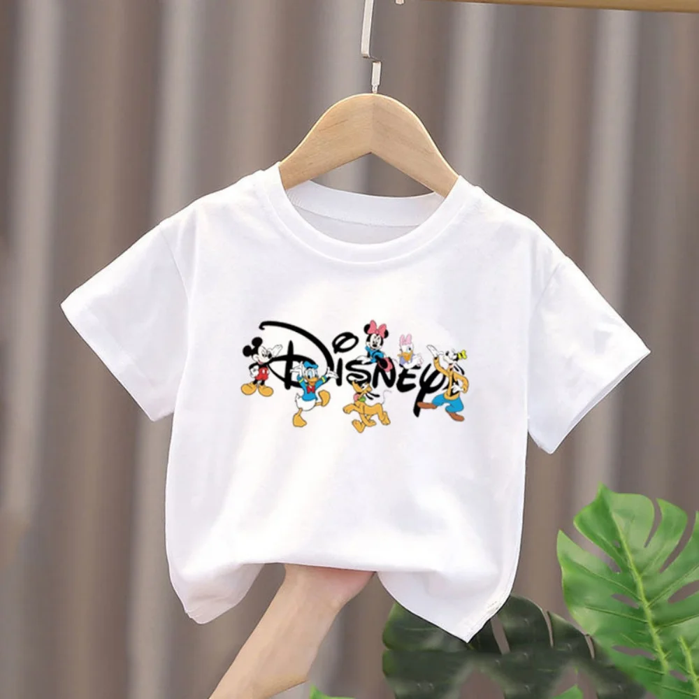 Dreamy cartoon children's T-shirt delicate workmanship Mickey Mouse short sleeves soft skin-friendly daily top high-quality