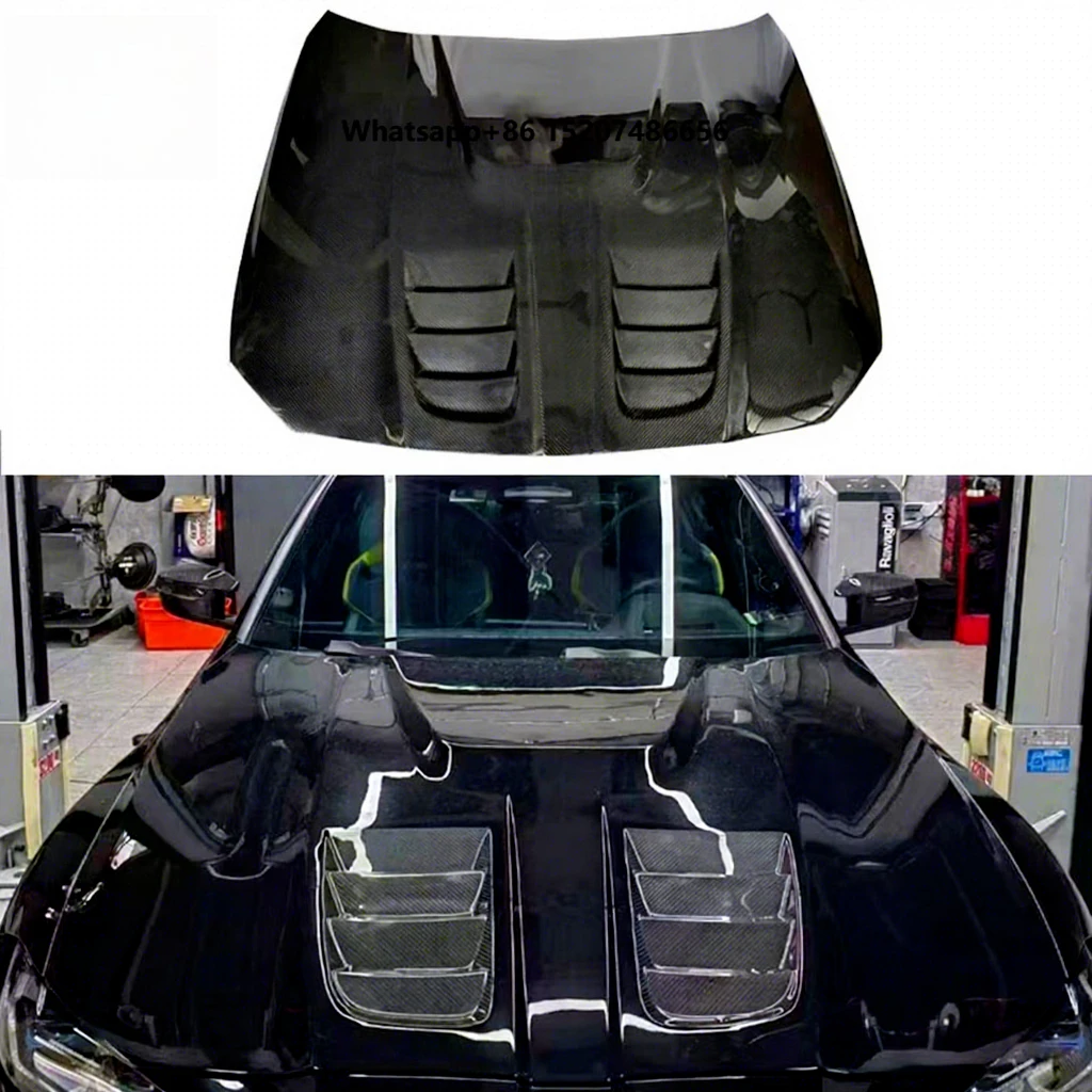 Carbon Fiber Front Hood for G80 M4 G82 2021+ Front Bumper Hood Bonnet Air Vent Engine Cover Car Parts Bodykit
