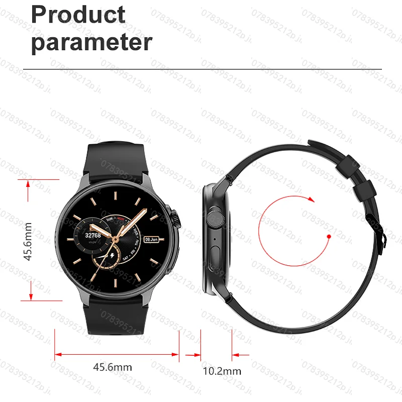 Reloj inteligente deportivo Amoled para hombre y mujer, pulsera Digital Original con Bluetooth, resistente al agua, para Fitness, novedad de 2024