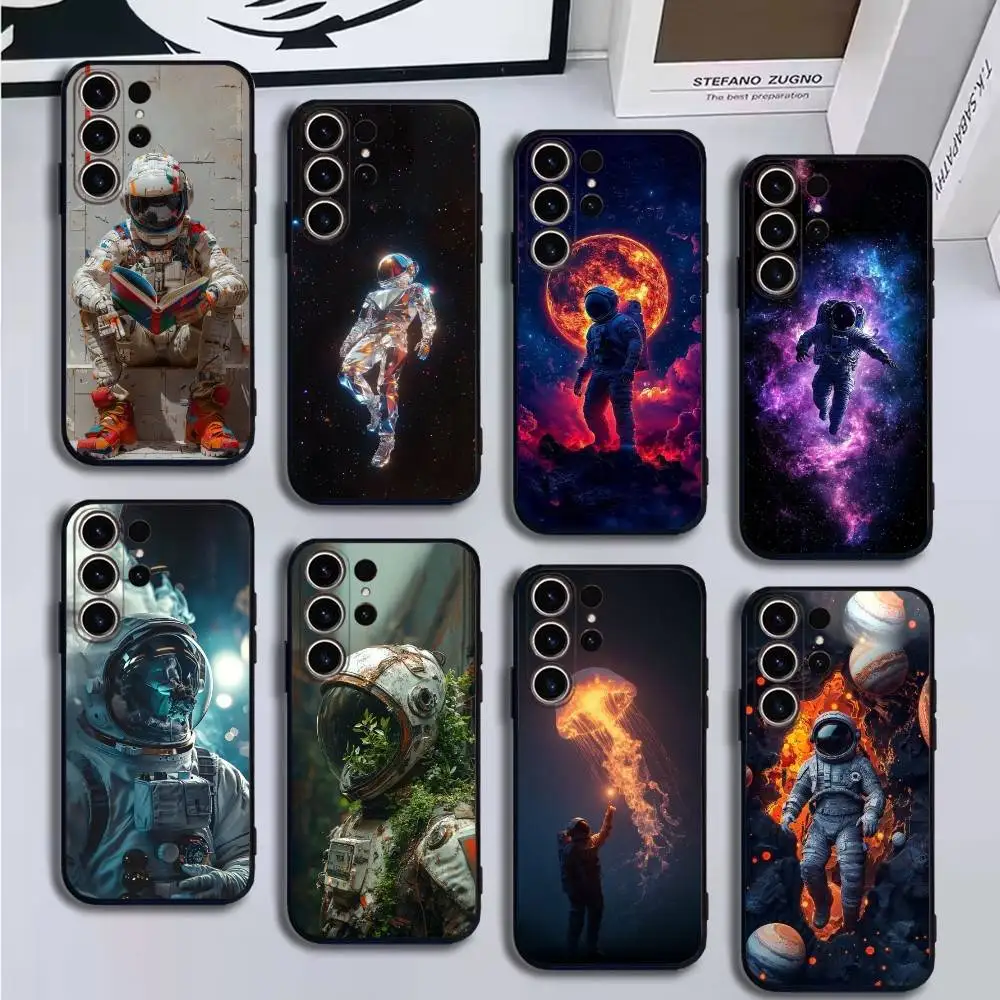 

s-spacerobot Phone Case For SamsungS25,24,21,22,23,30,Ultra,20,Plus,Fe,Lite,Note,10,9,5G Black Cover