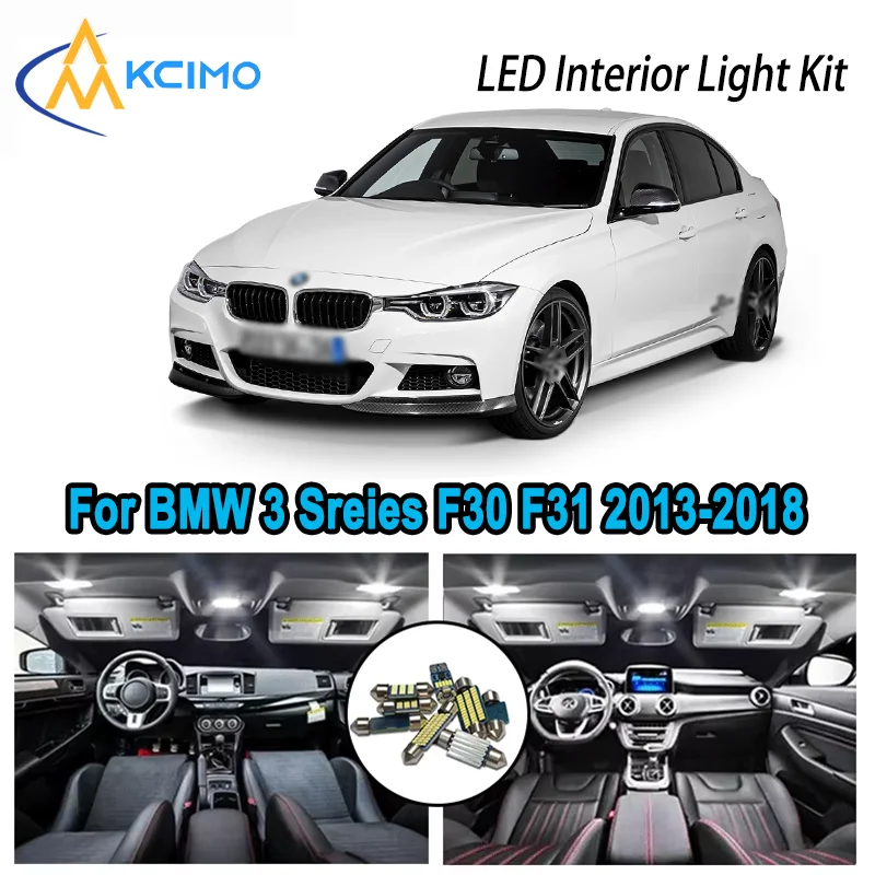 

For BMW 3 Sreies F30 F31 2013-2018 2014 2015 2016 2017 Interior LED Dome Map Trunk Light Kit Canbus Error Free Car LED Lamps