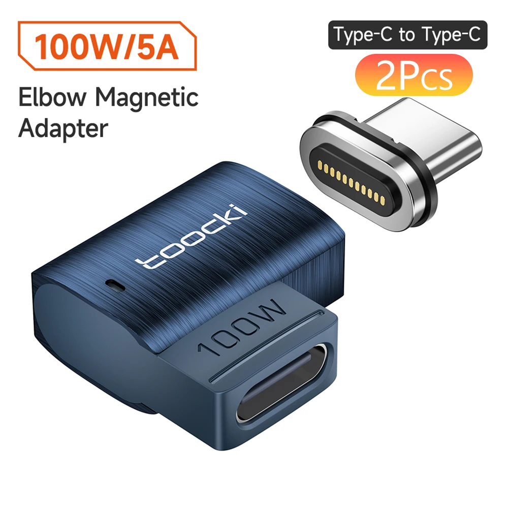 Toocki 100 W magnetischer OTG-Adapter USB Typ C auf Typ C magnetischer Schnellladekonverter für Samsung Xiaomi Huawei MacBook Laptop