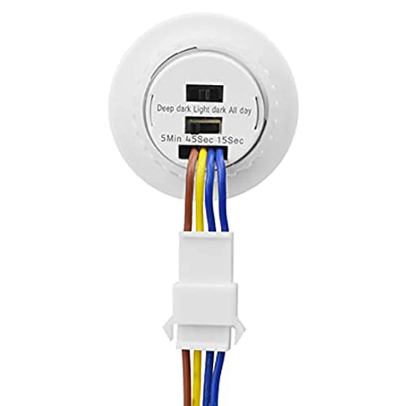 Mini Motion Sensor Light Switch 110-220V PIR Sensor Smart Detection Time Delay Adjustable Infrared Induction