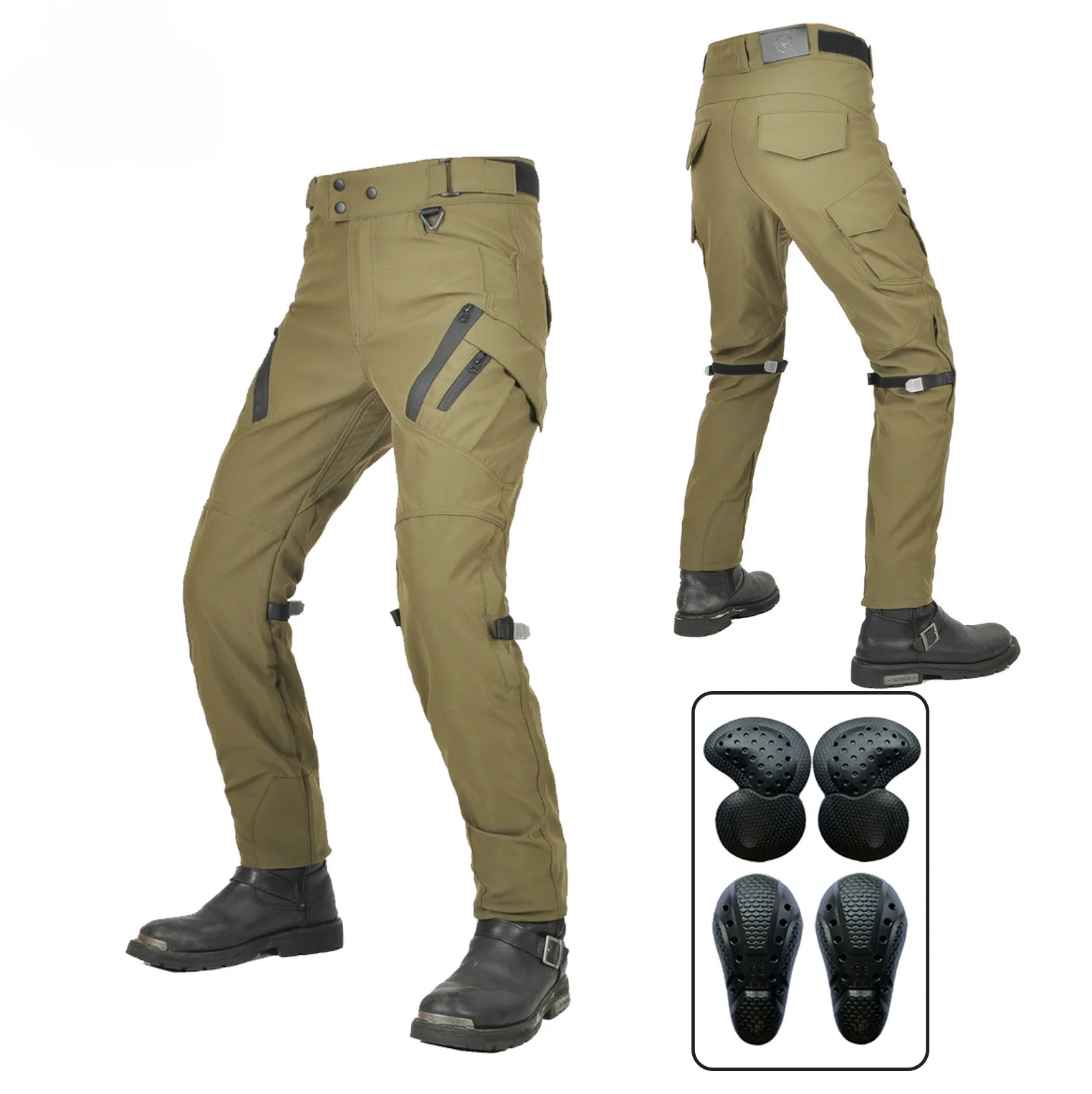 

Защитные брюки для мотоцикла, брюки для мотокросса на четыре сезона, брюки для верховой езды, рыцарь, повседневные водоотталкивающие прямые джинсы для езды на велосипеде