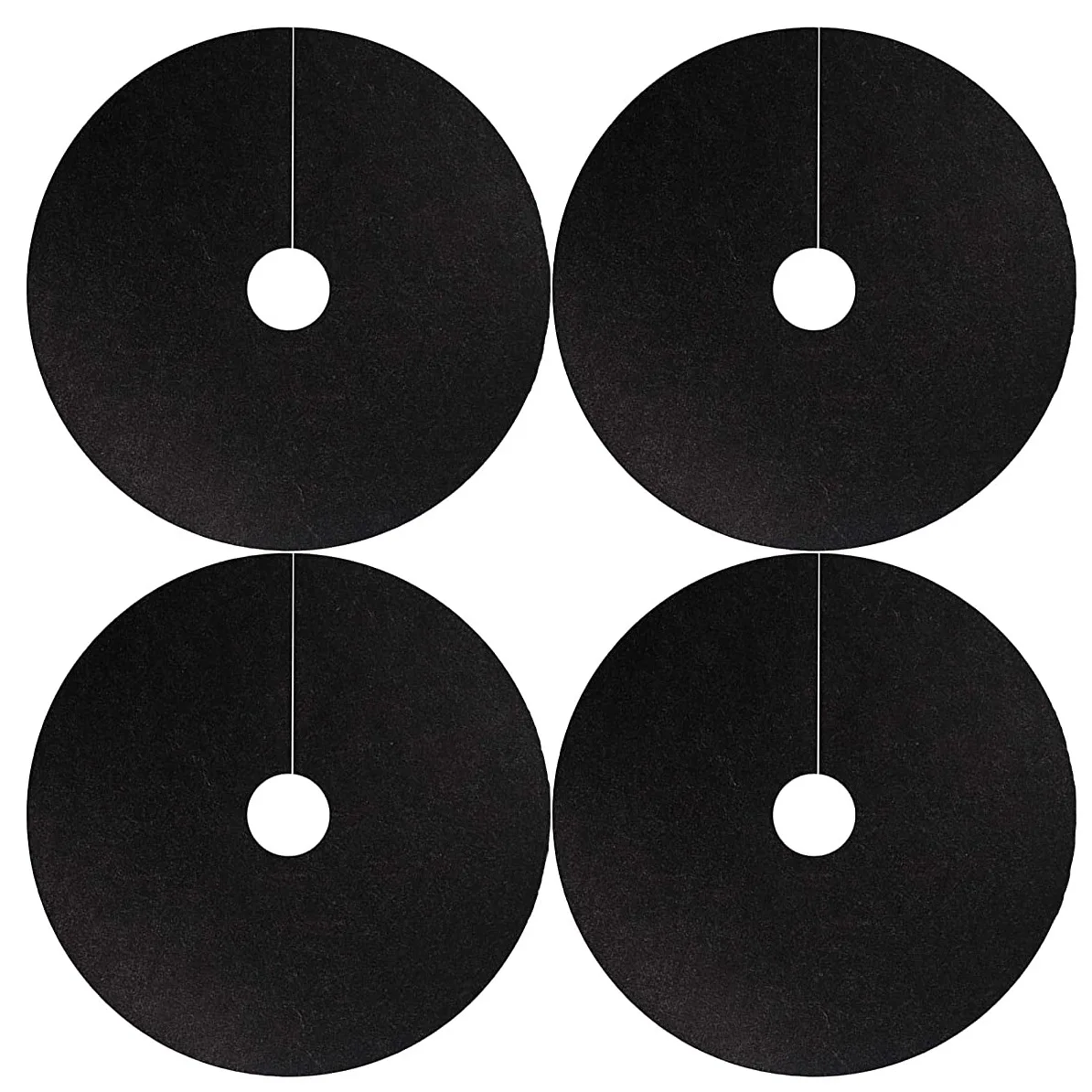 20Pcs Non-Woven Tree Mulch Ring Tree Protection Weed Mats Ecological Control Cloth Round Weed Barrier Plant Cover for Garden
