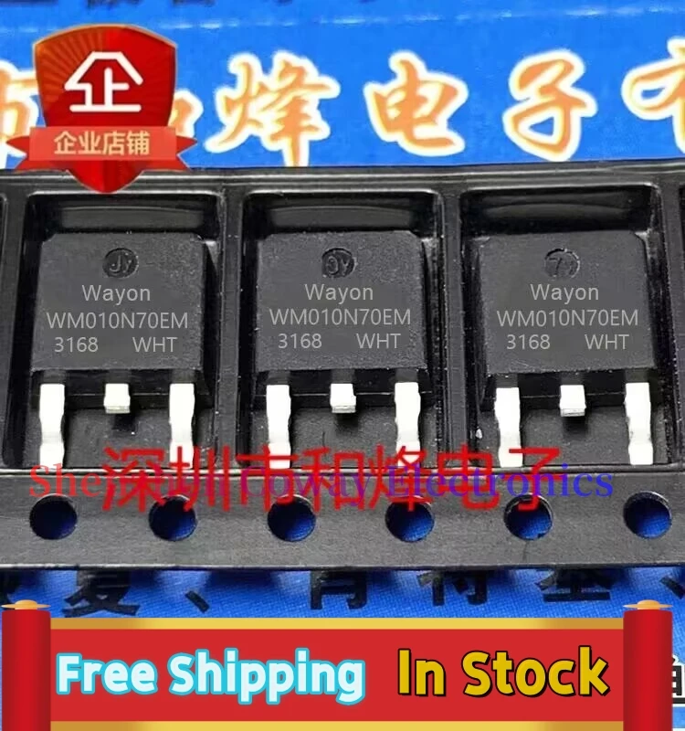 10PCS-30PCS  WM010N70EM  TO-252 MOS N 700V 10A  In Stock Fast Shipping