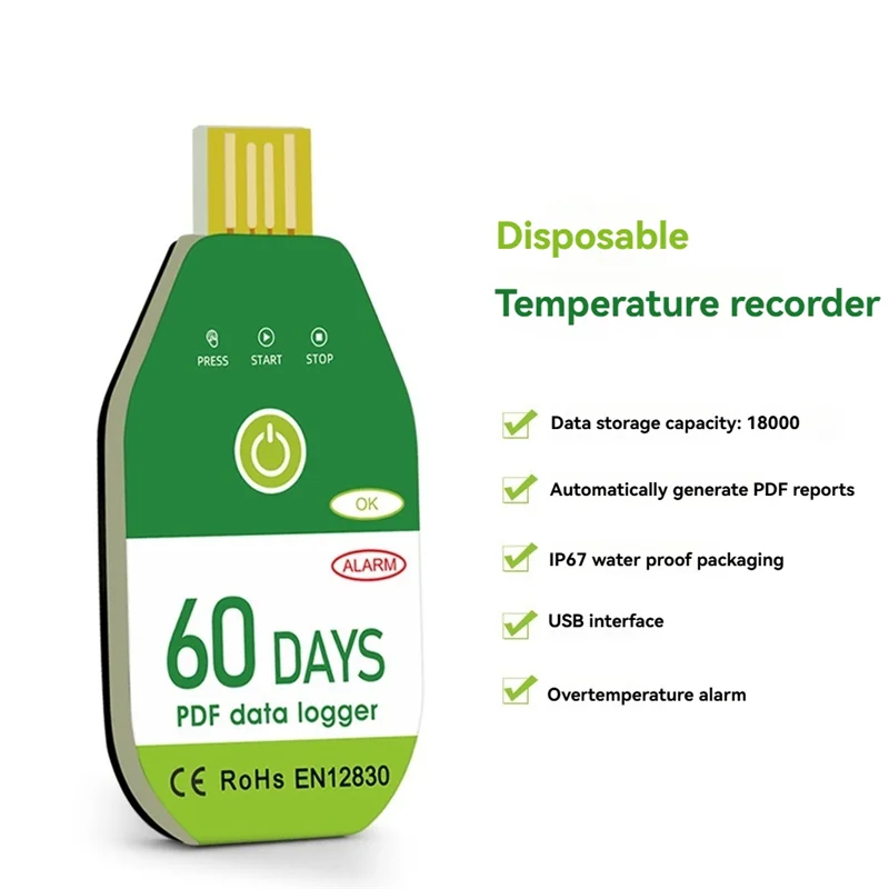 ABGN USB регистратор данных о температуре, регистратор температуры и влажности, сигнализация, термометр, регистратор, тестер, отчет PDF