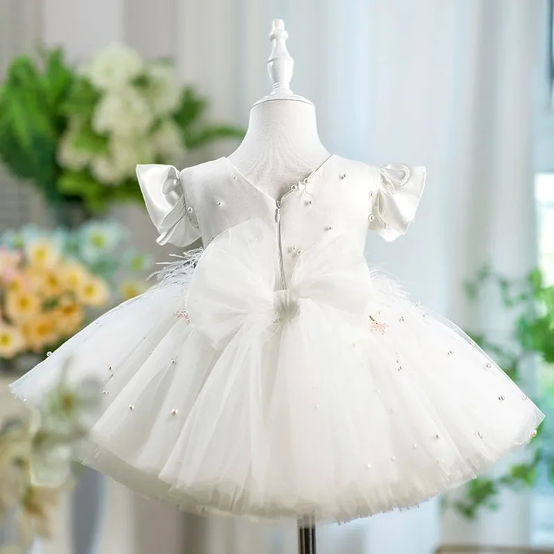 New Children's Princess Ball Gown Host's Piano Performance Wedding Birthday Party Dresses For Girls A4889 Bridesmaid Dresses