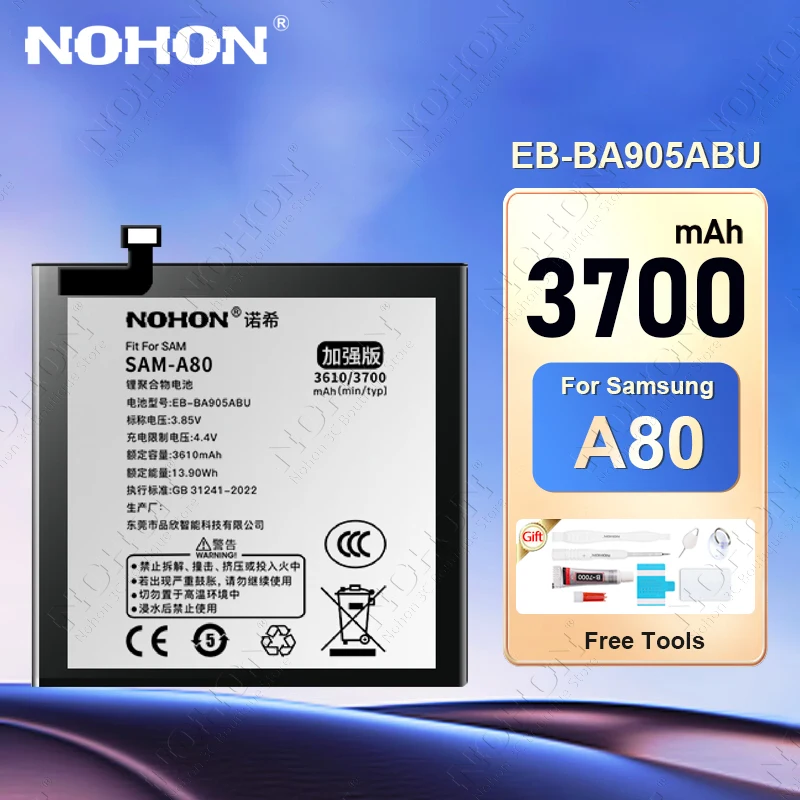 NOHON Battery for Samsung Galaxy A80 A90 4G SM-A905F SM-A8050 SM-A805F SM-A805F/DS Replacement Batteries +Tools