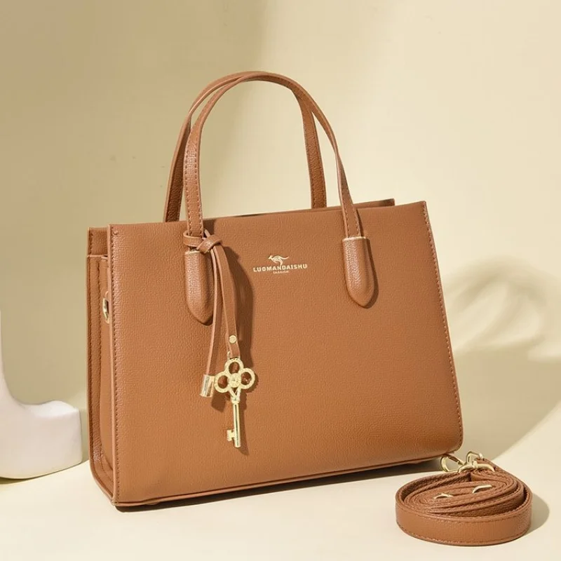 Bolsos de mano de moda para mujer hechos de cuero premium con estilo diario refinado de París informal ​