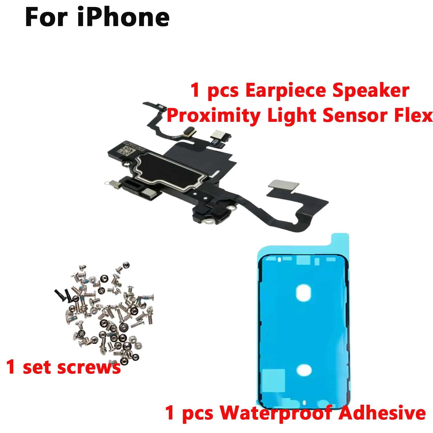 Speaker For iPhone X Xs 11 12 Pro Max XR Proximity Sensor Sound Earpiece Speaker Flex Cable Phone Parts