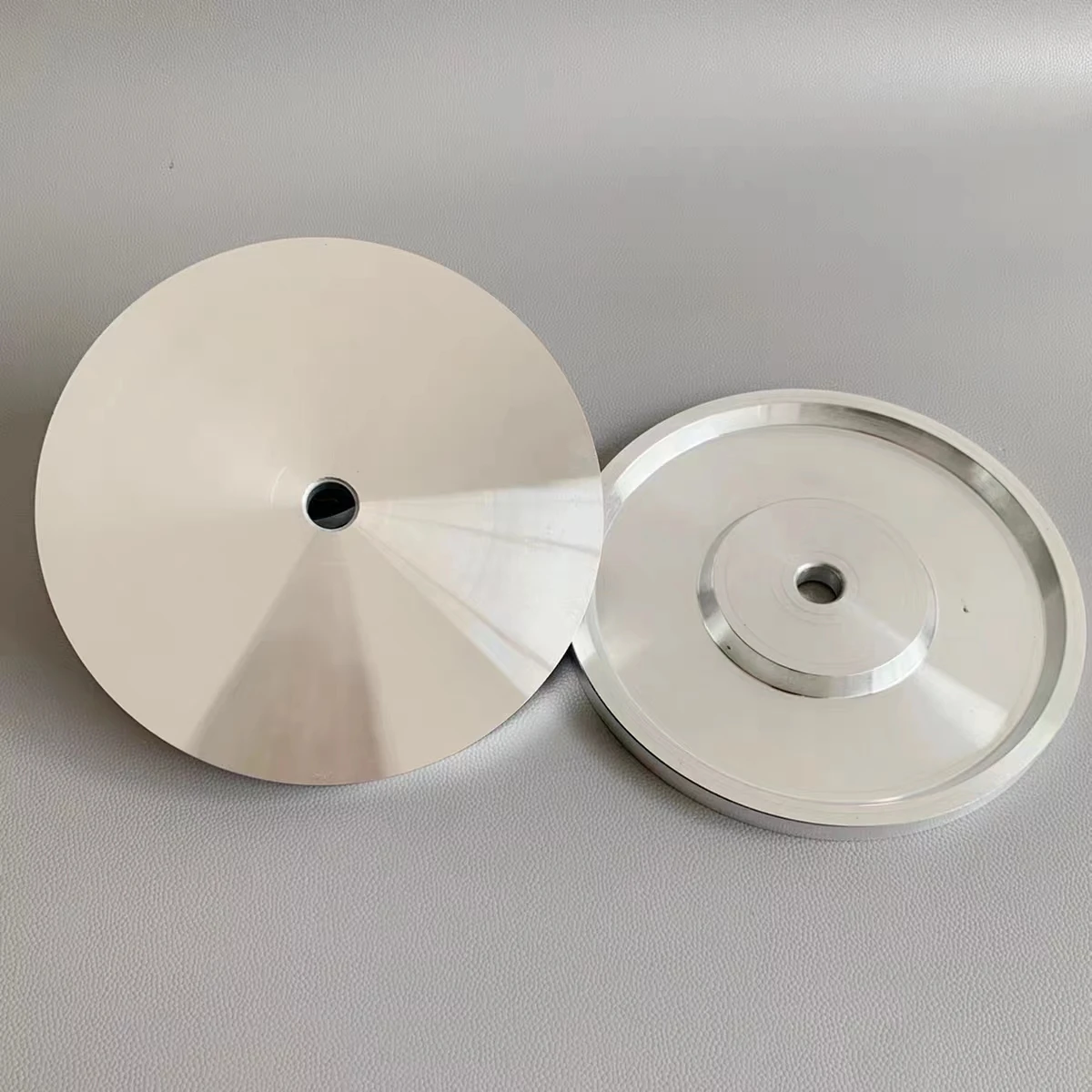 6 Zoll 150mm Edelstein-Facetten-Schleifplatte mit Aluminium-Chassis, 12,7, 16, 20, 25, 32 Loch Polierpad-Ablage – Detail 3