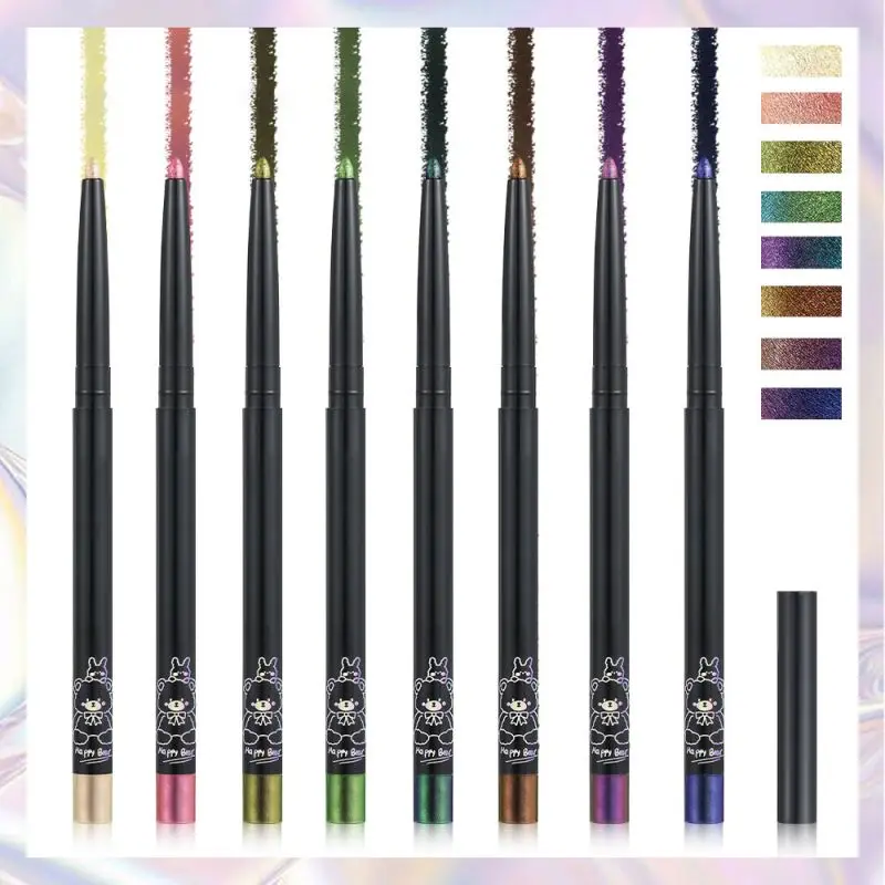 8 Colors Chamele Changing Dragon Eye Liner Pen Stick Cosplay Party Club Shine Sparkle Maquiagem 3D Different Angles Waterproof