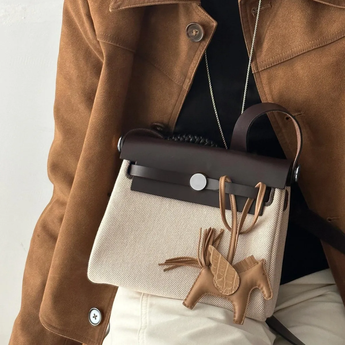 

Кожаная холщовая сумка через плечо Color Blo, сумка через плечо контрастного цвета, американская ретро-сумка без ло