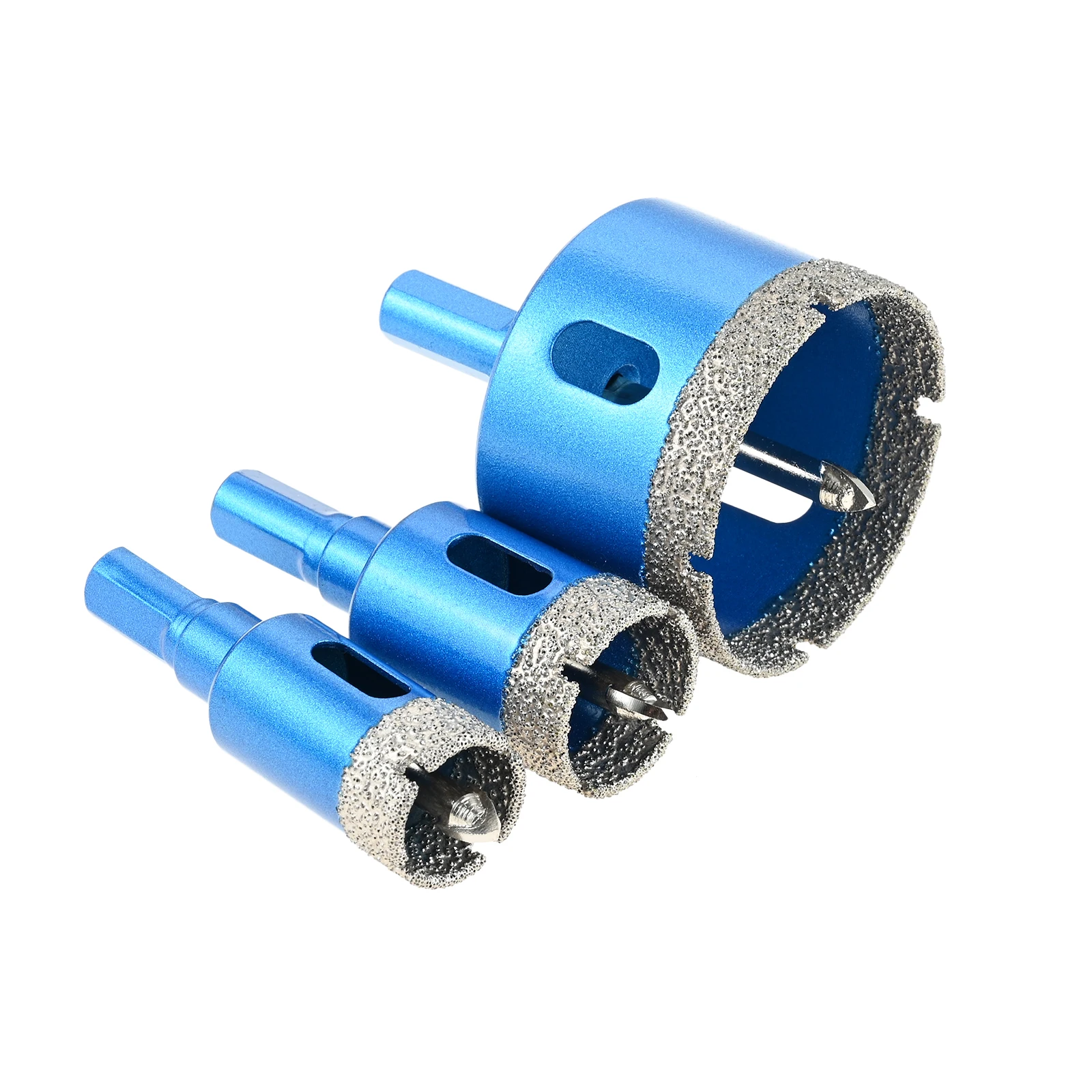 

3Pcs Multi-size Diamond Hole Saw Drill Bits Dry /Wet Drilling Tools for Decoration Renovation Fit for Tile Ceramic Stone Glass