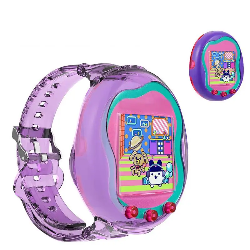 Virtual Pet Machine Protective Case Wrist Strap Soft Adjustable Virtual Pet Machine Protector Shockproof Case For Tamagotchi Uni