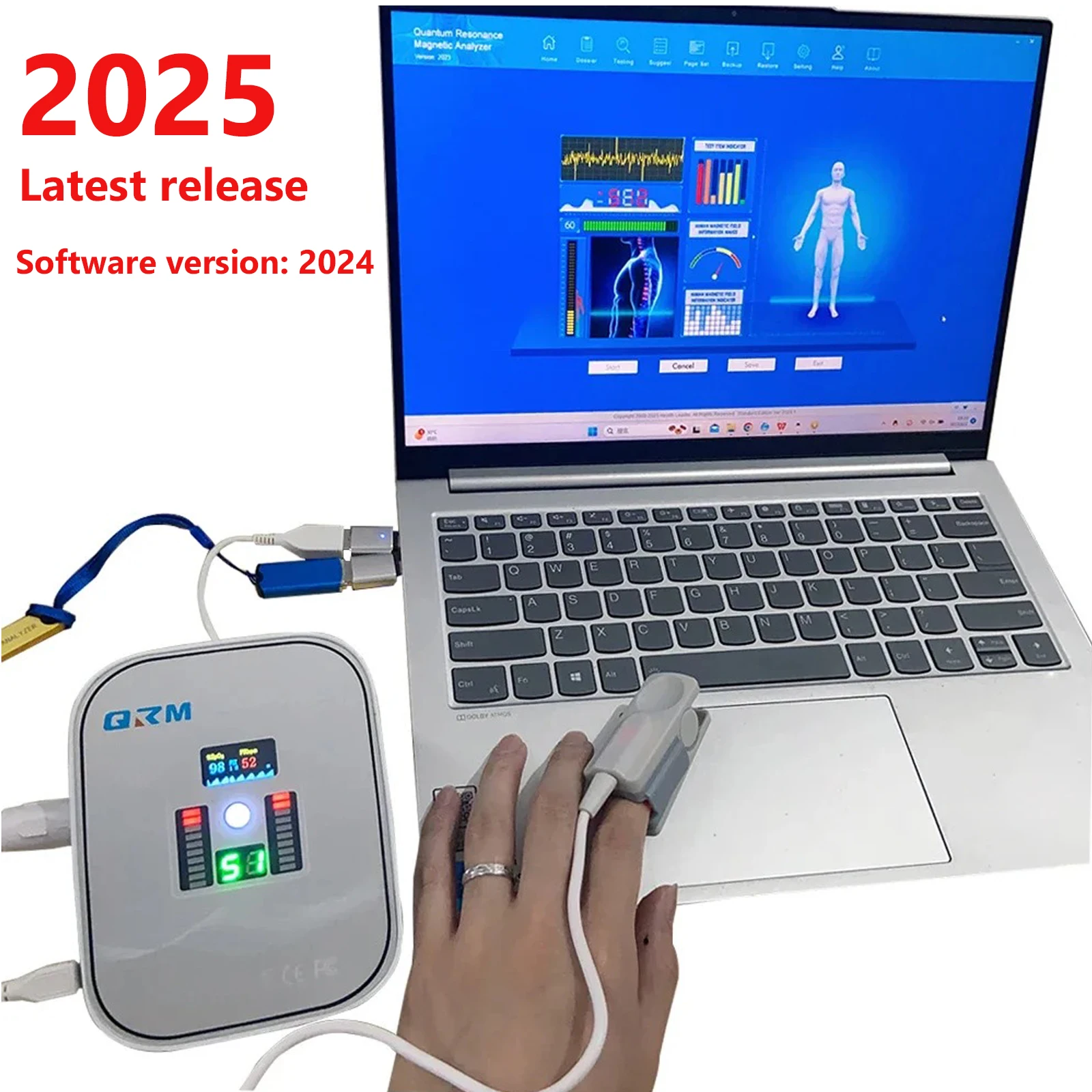 

QA-36S Портативный квантово-резонансный магнитный анализатор тела, анализатор здоровья, новинка 2025 года, для сенсорного ручного касания, многоязычный тест на здоровье