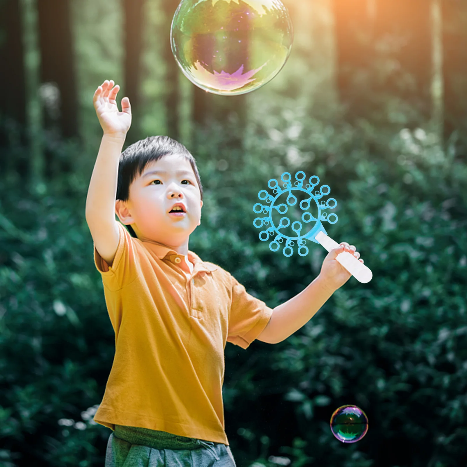 Ensemble de 29 bâtonnets à bulles, ensemble de bulles de savon pour enfants, jeu de plage en plein air, tube à bulles avec plateau, poignée durable