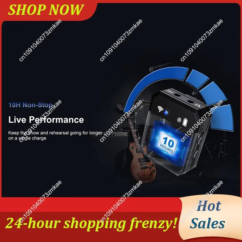 Daily Sale Wireless Guitar System Rechargeable 2.4G Digital Guitar Transmitter Receiver For Electric Guitar Bass Violin Accessor view 2