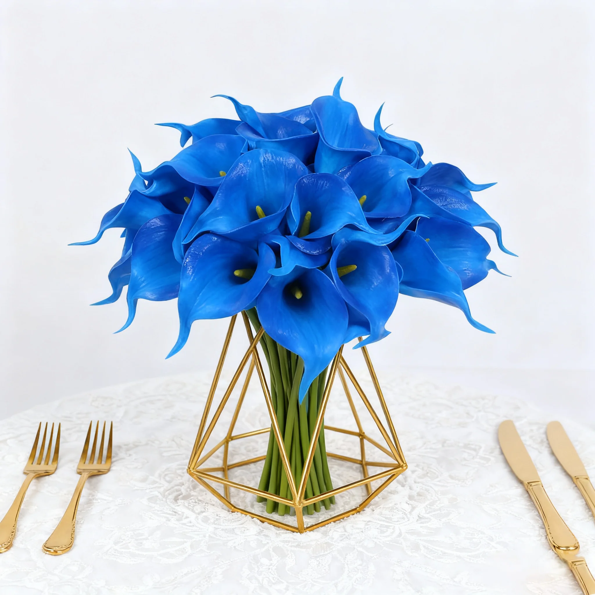 10/20 Stück Künstliche Blumen Hufeisen-Lotus Hochzeit Heim Tisch Festival Halloween Dekoration Outdoor Garten Brautstrauß Geschenke – Detail 2