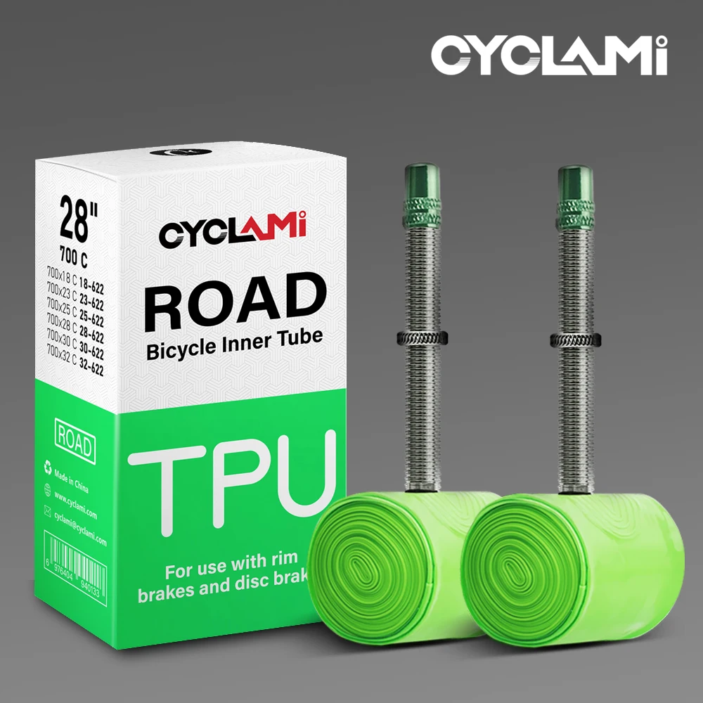 2 قطعة CYCLAMI 38 جرام خفيفة الدراجة الأنبوب الداخلي 700X18 23 25 28 الطريق دراجة مادة البولي يوريثان الإطارات 60 مللي متر طول الفرنسية صمام إطارات دراجة تسلق الجبال خفيفة